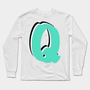 Letter Q Long Sleeve T-Shirt